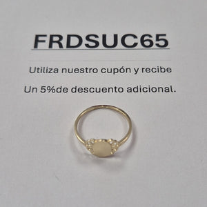 ANILLOS ANILLITO 10K TALLA 7 0.9 GR (NUEVO)