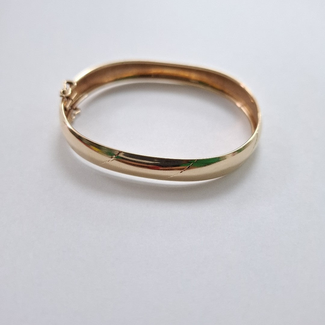 PULSERA RIGIDA ORO 14 K 7,40 GRMS (SEMINUEVO)