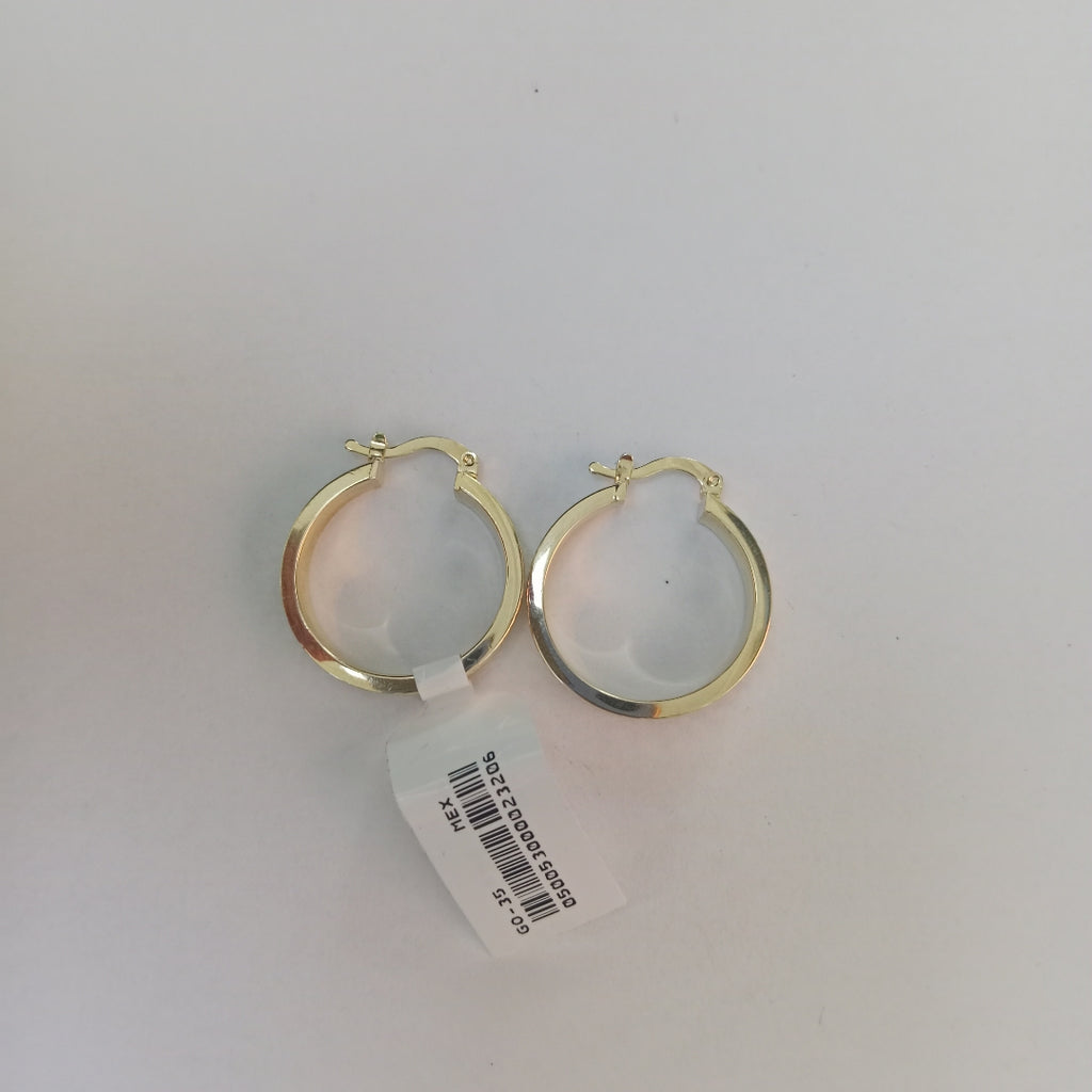 ARETES TEJIDO ARRACADAS FACETADAS 14K 2.9 GR (NUEVO)