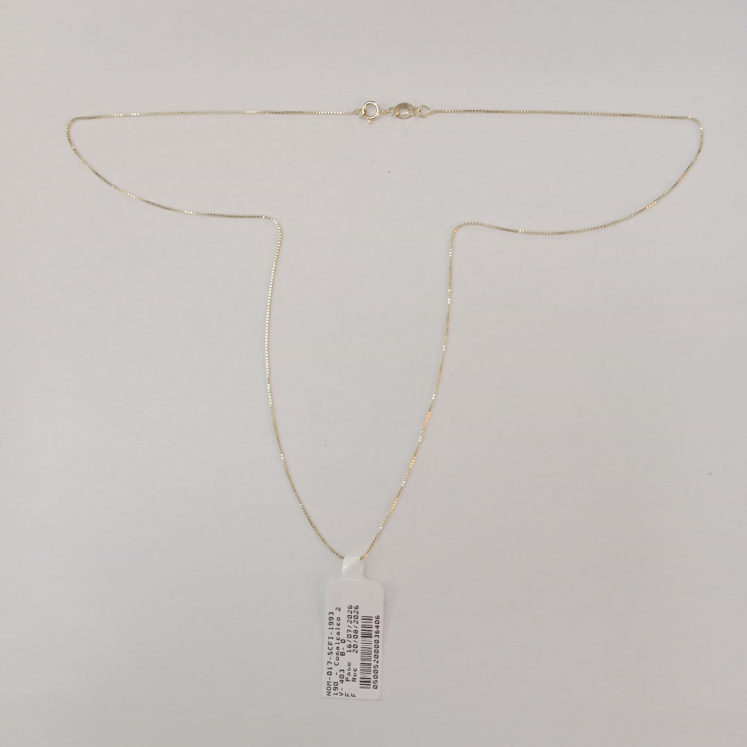 CADENA VENECIANO 14K 50 CM 1.6 GR (NUEVO)