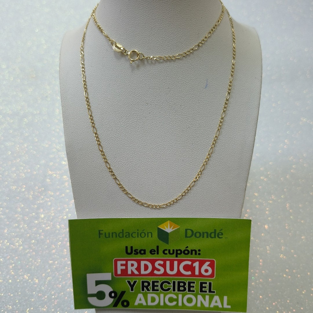 CADENAS TEJIDO 3X1 ORO 10K 55 CM 2.1 GR (NUEVO)