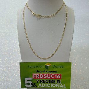 CADENAS TEJIDO 3X1 ORO 10K 55 CM 2.1 GR (NUEVO)