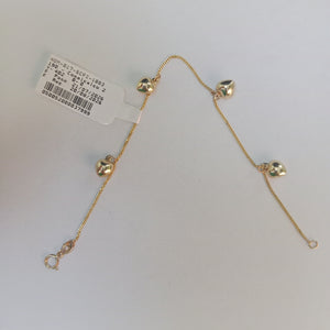 PULSERA ESPECIAL DIJES 10K 18 CM 1.6 GR (NUEVO)