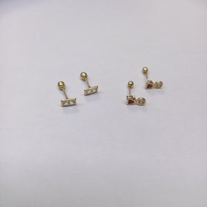 BROQUELES PAR ORO 10 K 0.6 GRMS (SEMINUEVO)