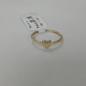 ANILLOS ANILLITO FIG CORAZON 10K TALLA 9 1.2 GR (NUEVO)