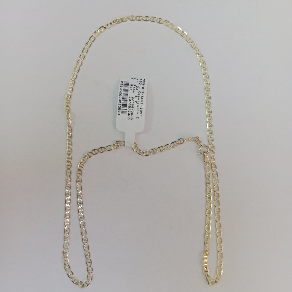 CADENAS TEJIDO GUCHI ORO 10K 55 CM 4.1 GR (NUEVO)