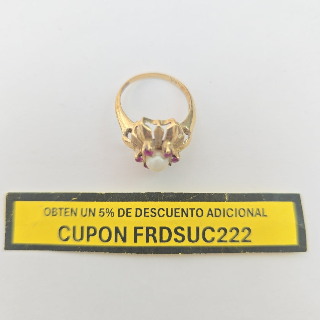 K1 4,30 GRMS 14 K ESPECIFICACIONES COMPLEMENTARIAS ANILLITO TIPO FLOR (SEMINUEVO)