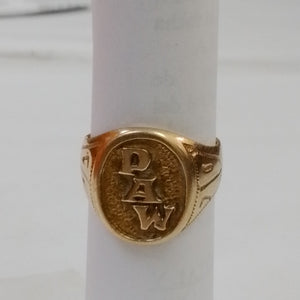 ANILLO CONMEMORATIVO ORO 14 K 8,00 GRMS (SEMINUEVO)