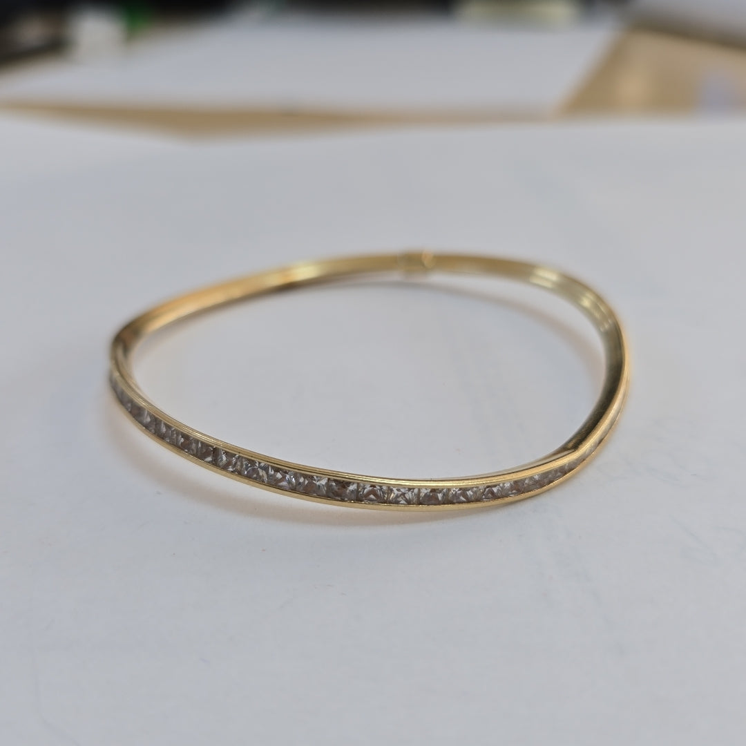 PULSERA RIGIDA ORO 14 K 9,30 GRMS (SEMINUEVO)