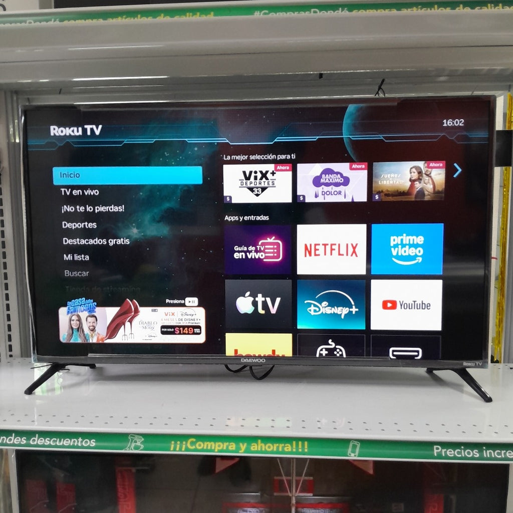 PANTALLA DAEWOO DAW40FR 40" LED FULL HD (SEMINUEVO)
