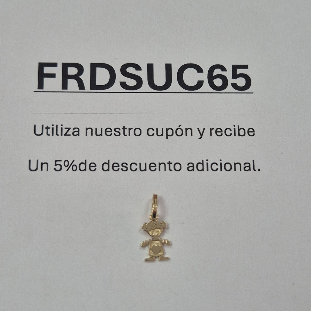 DIJE NIÑA 10K 0.3 GR (NUEVO)