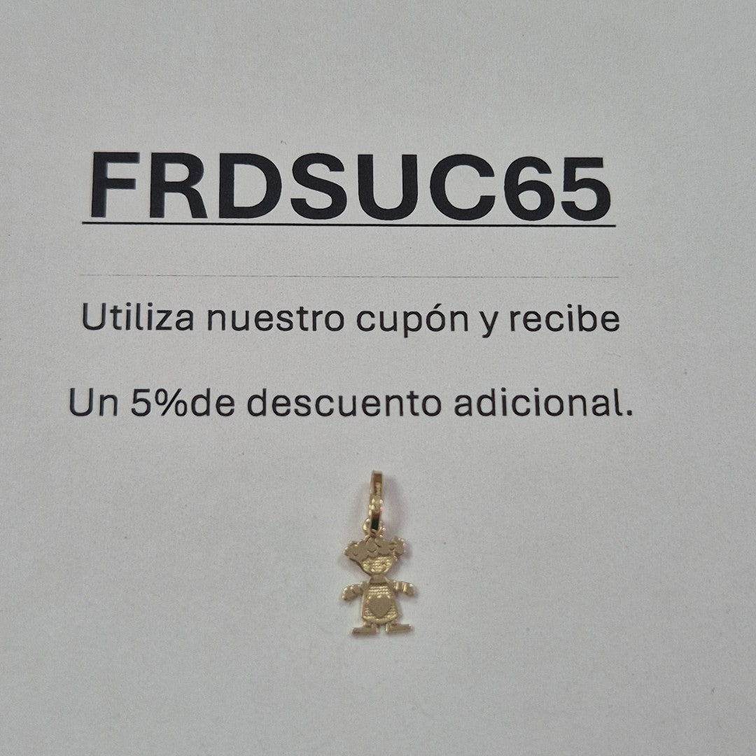 DIJE NIÑA 10K 0.3 GR (NUEVO)