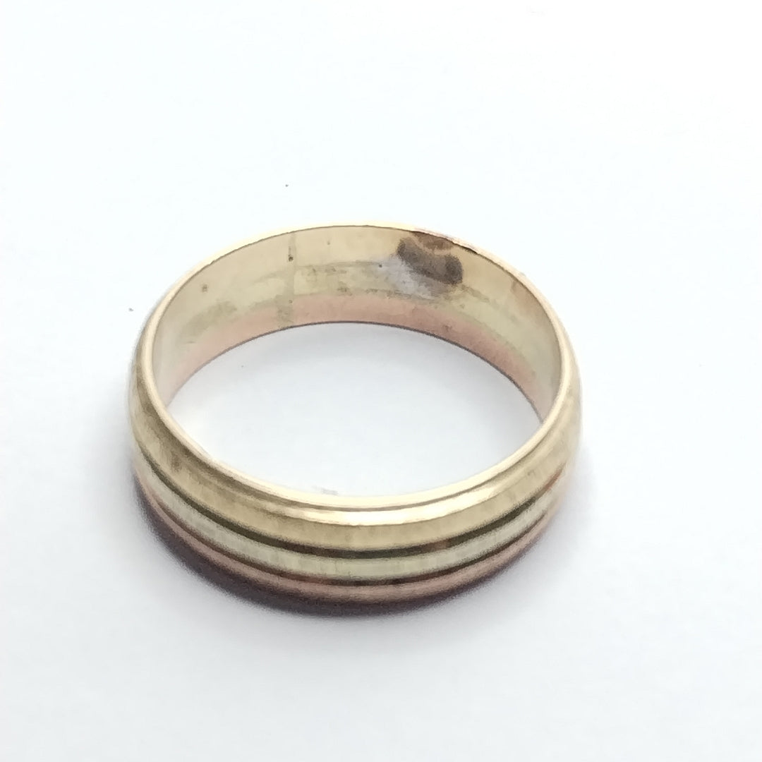 ANILLO ORO, ORO COMBINADO 14 K 4.2 GRMS (SEMINUEVO)
