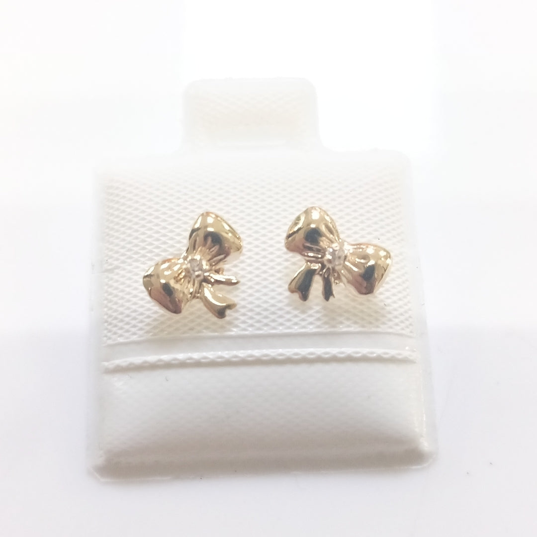 BROQUELES BROQUEL FIG MOÑO C CIRCONIA 14K 0.2441 GR (NUEVO)