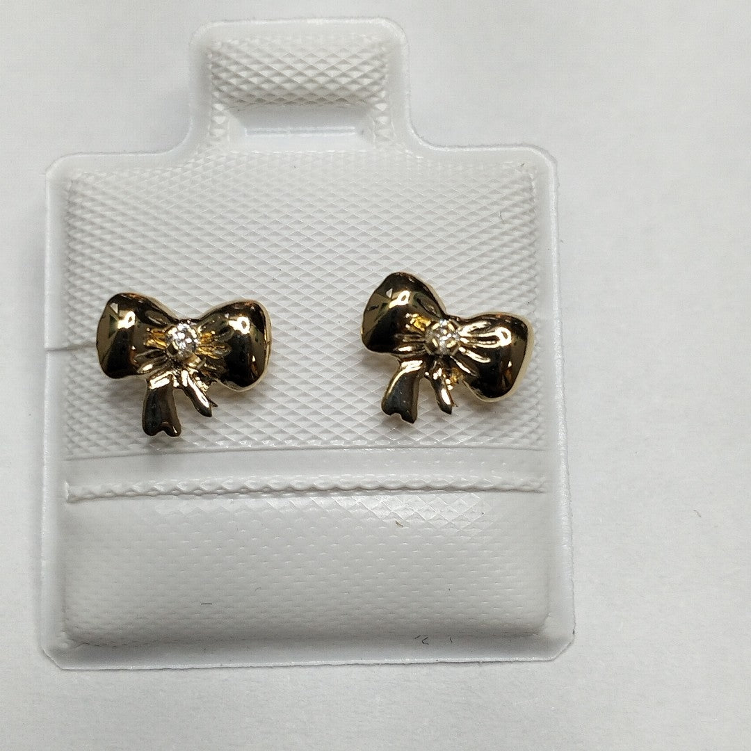 BROQUELES BROQUEL FIG MOÑO C CIRCONIA 14K 0.2441 GR (NUEVO)