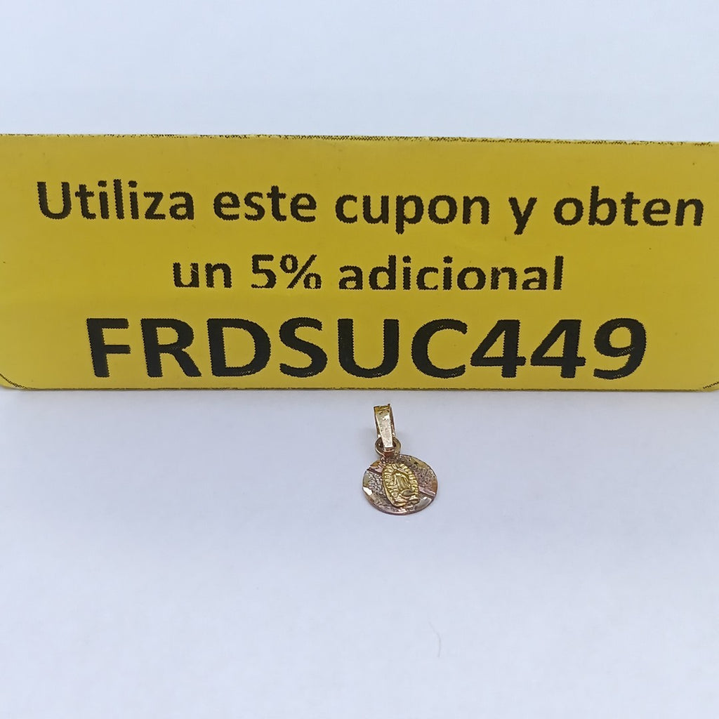 DIJE, MEDALLA RELIGIOSA ORO 10 K 0.3 GRMS (SEMINUEVO)