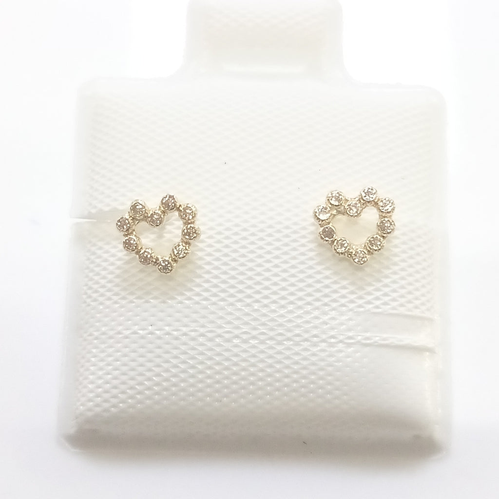 BROQUELES BROQUEL FIG CORAZON 14K 0.23 GR (NUEVO)