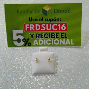 BROQUELES BROQUEL FIG HONGO 14K 0.17 GR (NUEVO)