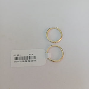 ARETES HUGGIES C CIRCONIA 14K 1.8 GR (NUEVO)