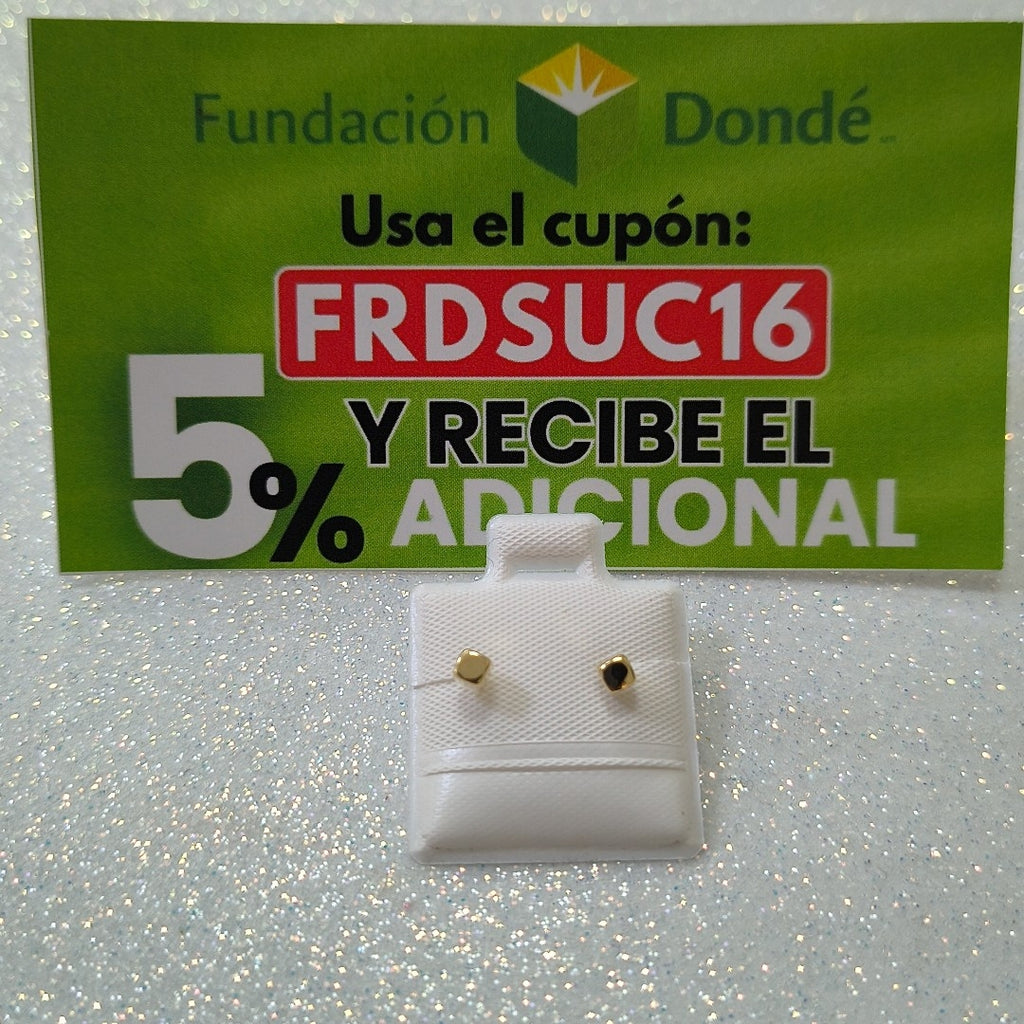BROQUELES BROQUEL FIG CUBO 14K 0.203 GR (NUEVO)
