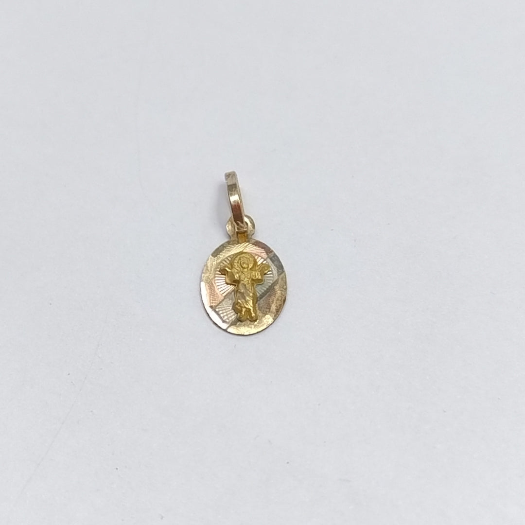 MEDALLA RELIGIOSA ORO COMBINADO 10 K 0.4 GRMS (SEMINUEVO)