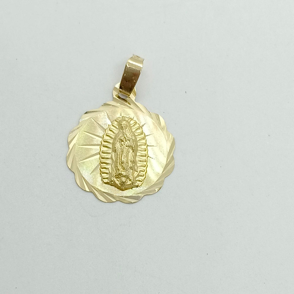 DIJE MEDALLA RELIGIOSA 14K 0.7 GR (NUEVO)