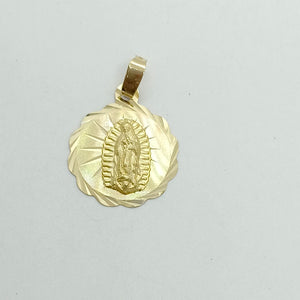 DIJE MEDALLA RELIGIOSA 14K 0.7 GR (NUEVO)