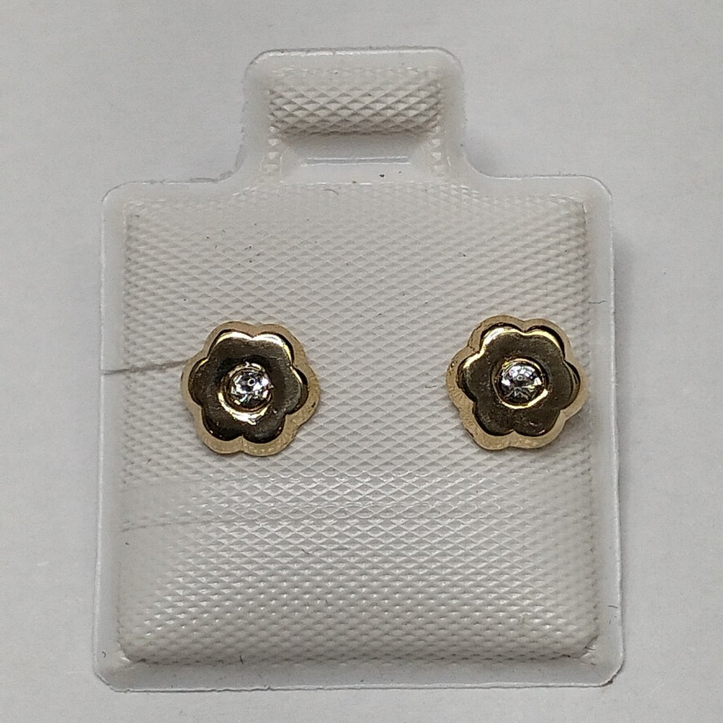 BROQUELES BROQUEL FIG FLOR C CIRCONIA 14K 0.2581 GR (NUEVO)