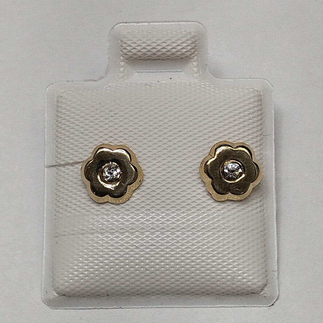BROQUELES BROQUEL FIG FLOR C CIRCONIA 14K 0.2581 GR (NUEVO)
