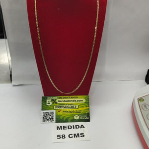 CADENA ORO, ORO MUY BAJO, ORO COMBINADO 10 K 5.4 GRMS (SEMINUEVO)