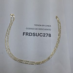 CADENA 3X1 14K 60 CM 5.4 GR (NUEVO)