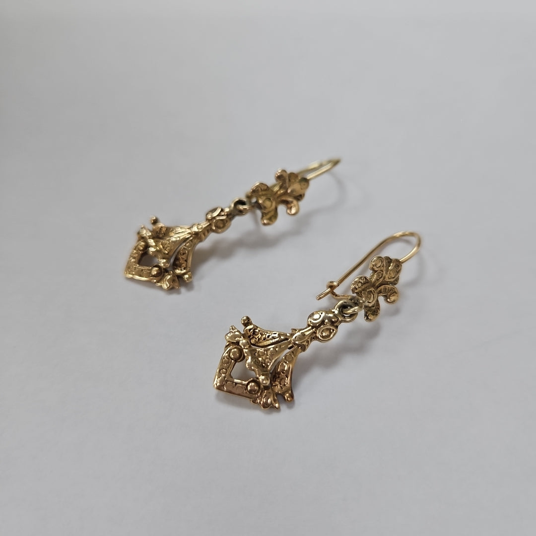 ARETES PAR ORO 14 K 6,20 GRMS (SEMINUEVO)
