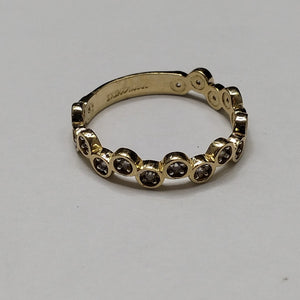 ANILLO ANILLITO C CIRCONIAS 14K 7.5 TALLA 2.3 GR (NUEVO)
