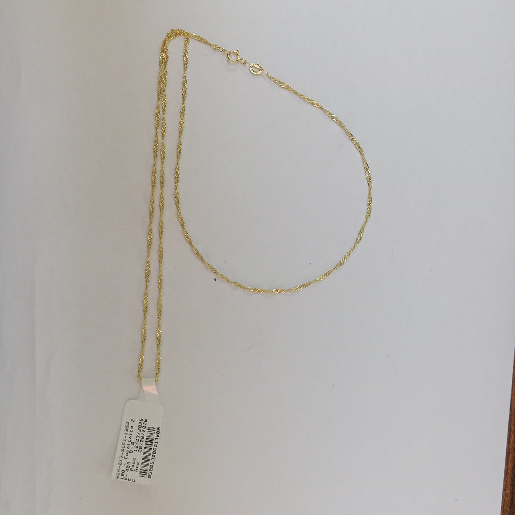 CADENA MEDIO TORZAL 10K 55 CM 2.5 GR (NUEVO)