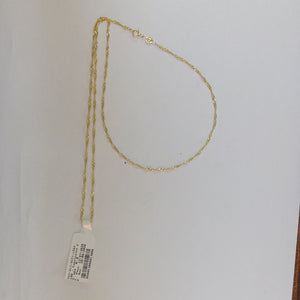 CADENA MEDIO TORZAL 10K 55 CM 2.5 GR (NUEVO)
