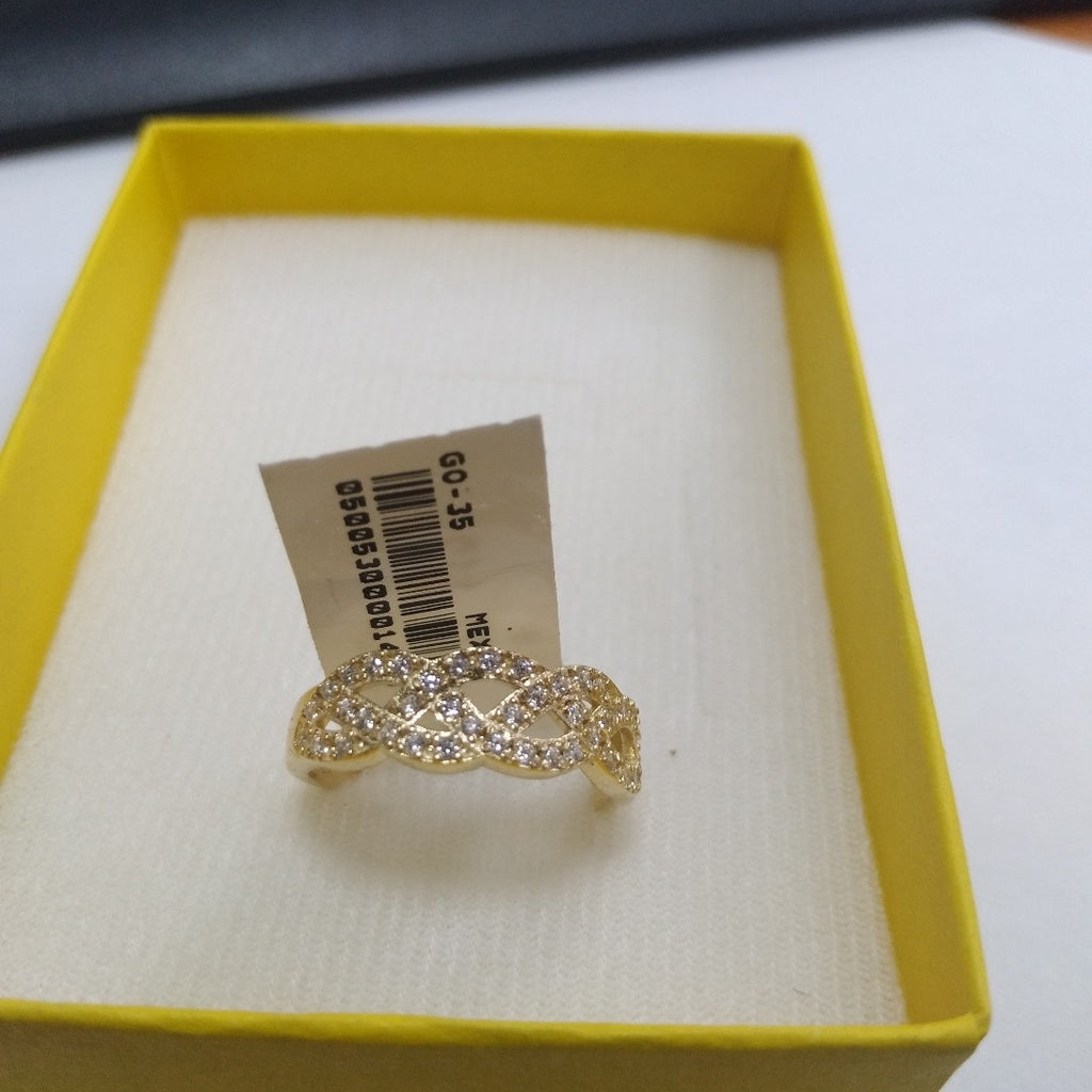 ANILLOS C CIRCONIAS 14K TALLA 8 2.6 GR (NUEVO)