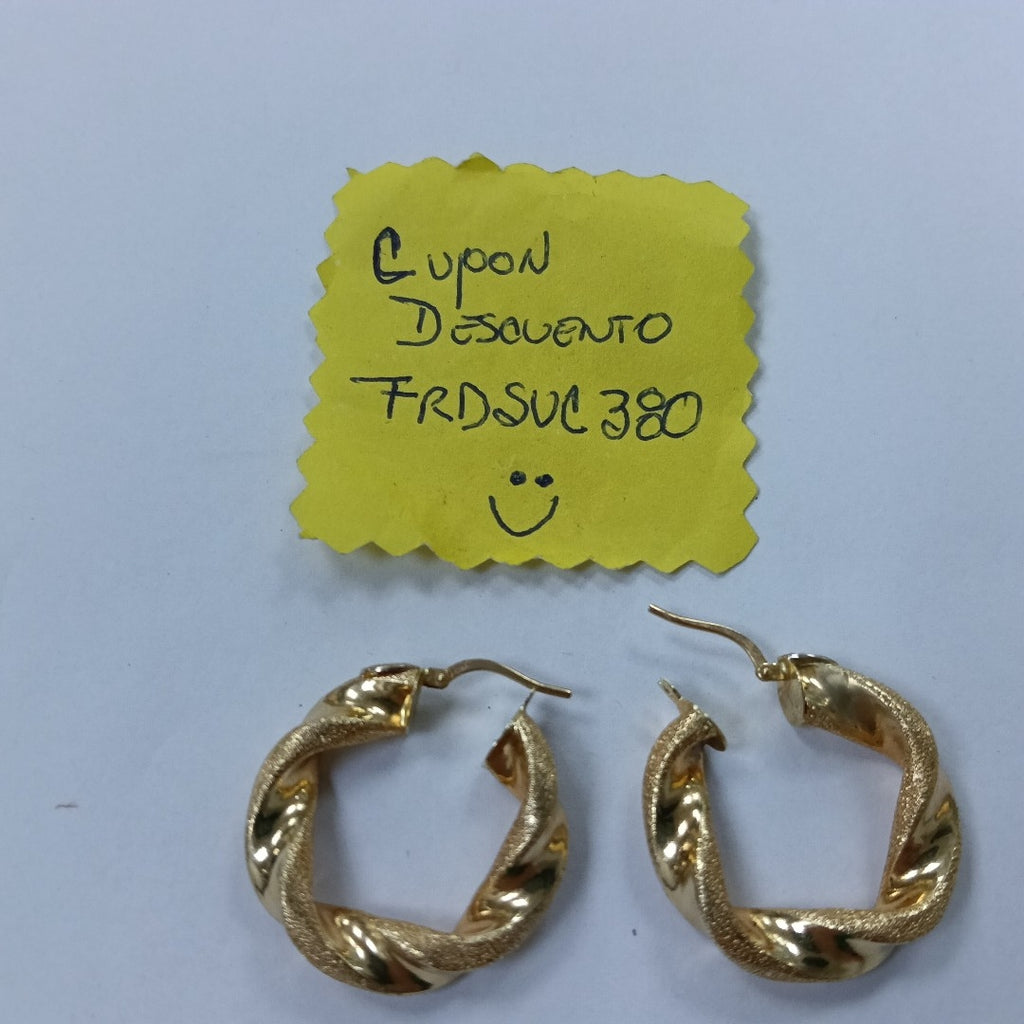 ARRACADAS PAR ORO 18 K 5.3 GRMS (SEMINUEVO)