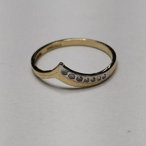 ANILLOS CON CIRCONIAS 14K TALLA 7 1 GR (NUEVO)