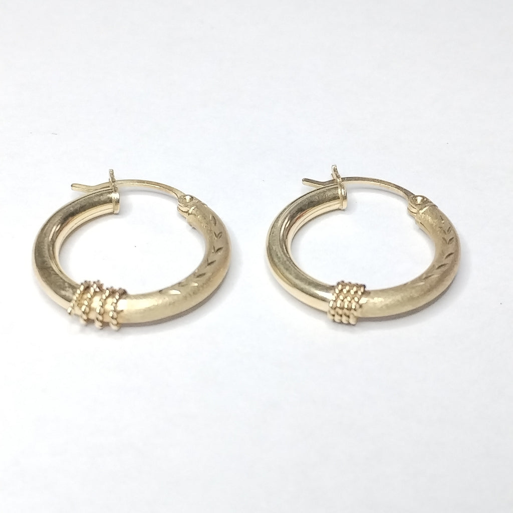 ARRACADAS PAR ORO 14 K 2.6 GRMS (SEMINUEVO)