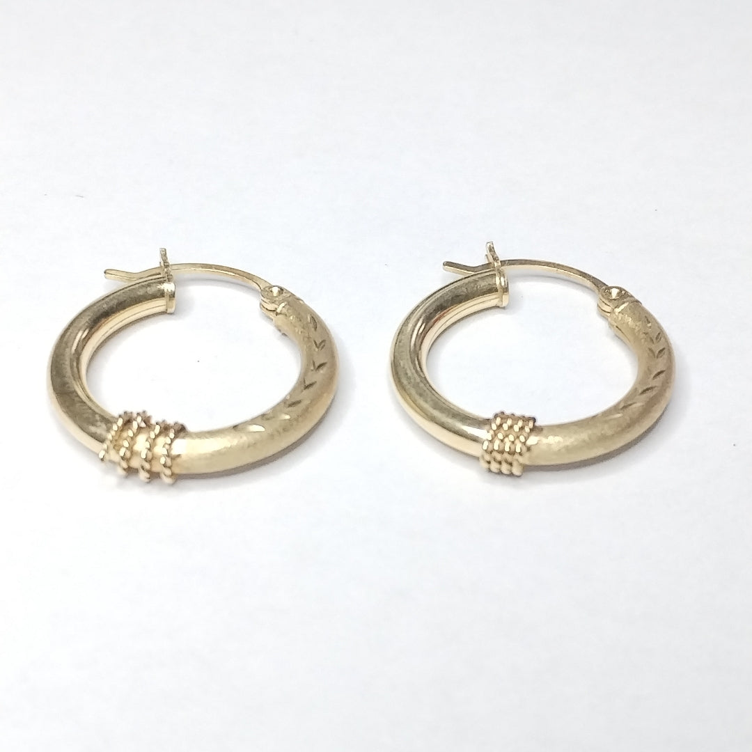 ARRACADAS PAR ORO 14 K 2.6 GRMS (SEMINUEVO)