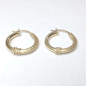 ARRACADAS PAR ORO 14 K 2.6 GRMS (SEMINUEVO)