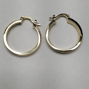 ARETES TEJIDO ARRACADAS FACETADAS 14K 2.9 GR (NUEVO)