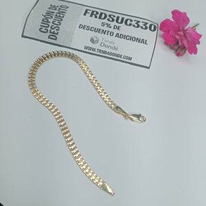 PULSERA ESPECIAL 14K 18 CM 4 GR (NUEVO)