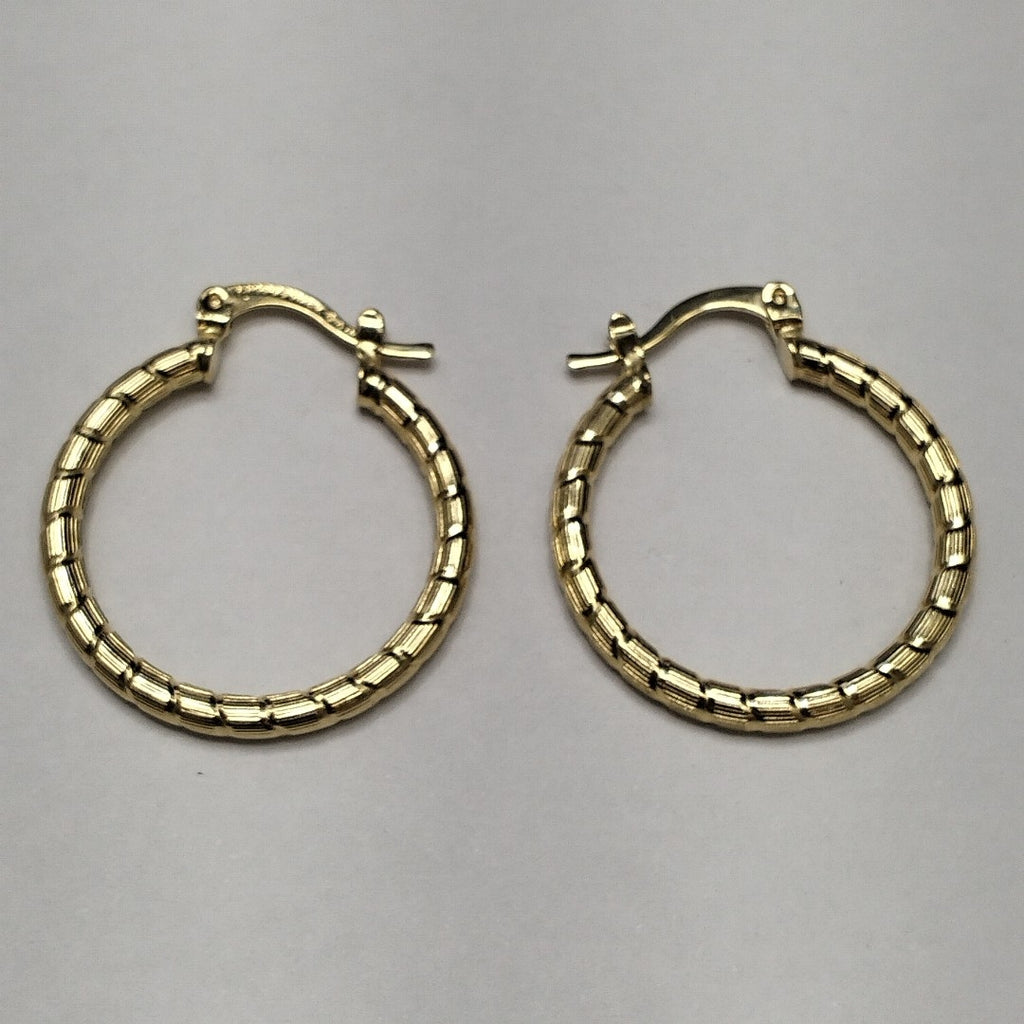 ARETES ARRACADAS LABRADAS 14K 3.2 GR (NUEVO)
