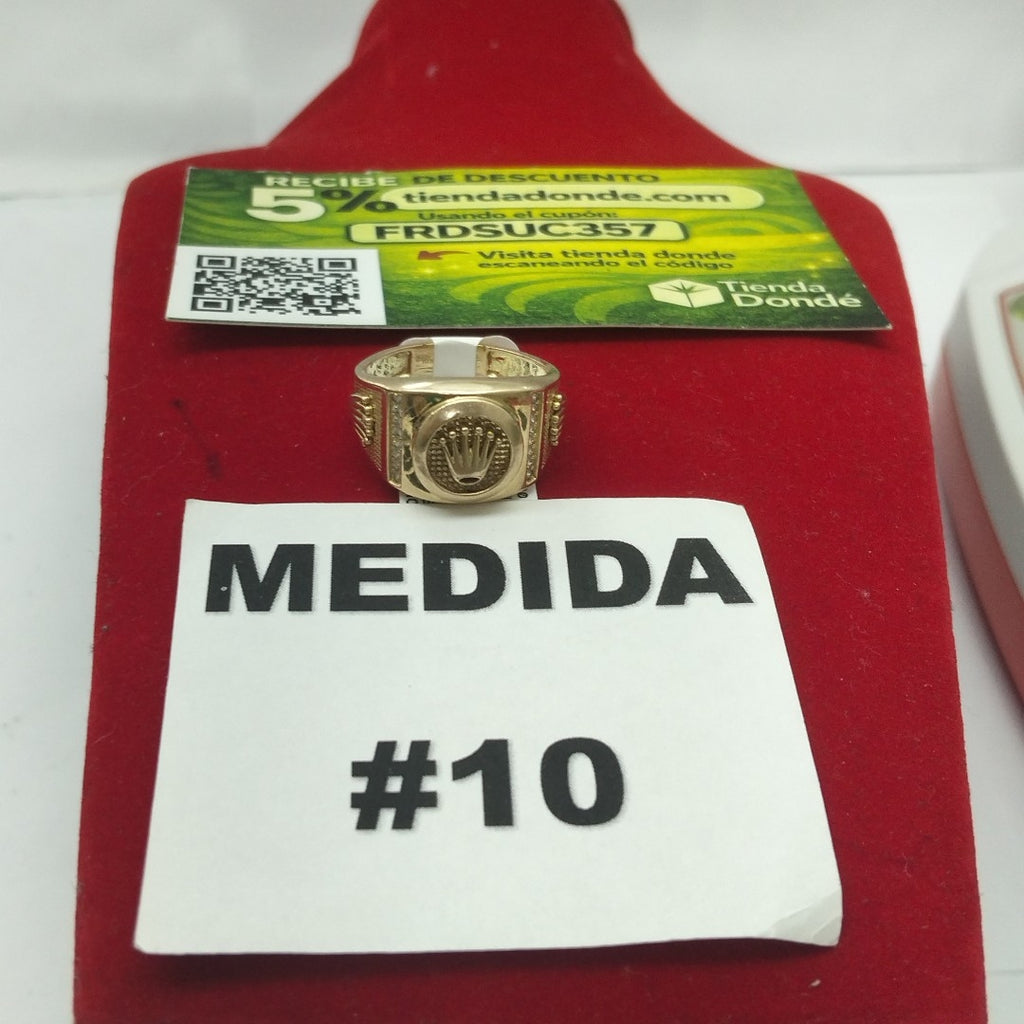 ANILLO ORO 10 K 6.6 GRMS (SEMINUEVO)
