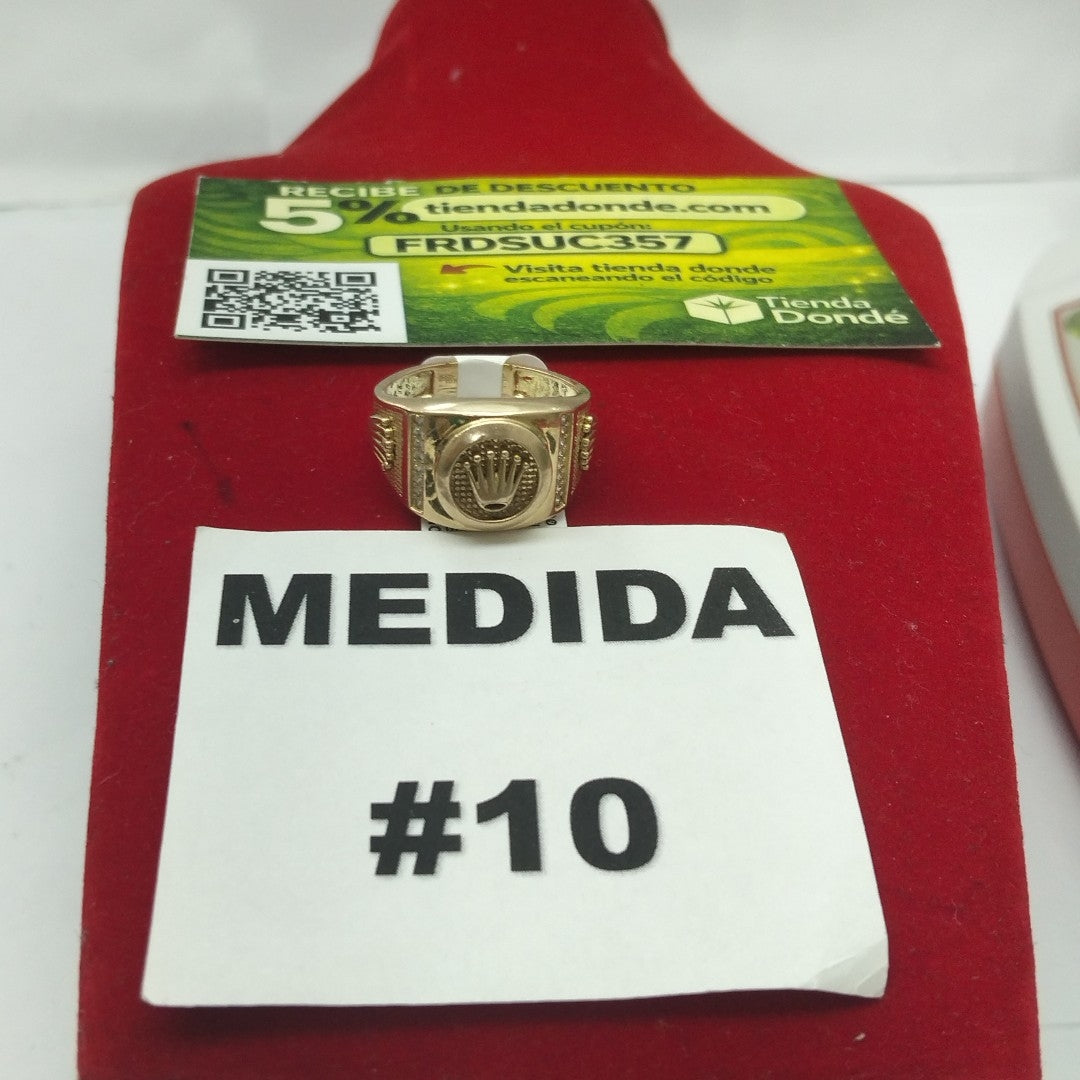 ANILLO ORO 10 K 6.6 GRMS (SEMINUEVO)