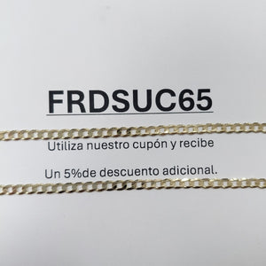 CADENA TEJIDO BARBADA 14K 55 CM 8.2 GR (NUEVO)