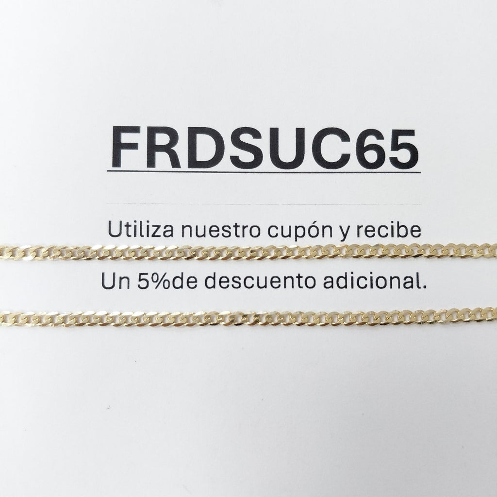 CADENA BARBADA 14K 55 CM 5.4 GR (NUEVO)