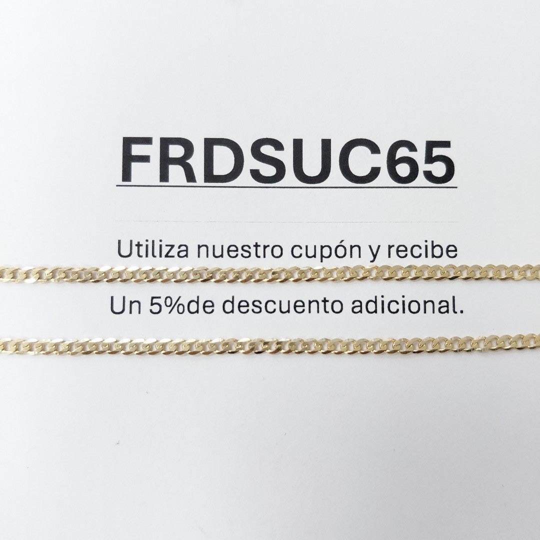 CADENA BARBADA 14K 55 CM 5.4 GR (NUEVO)