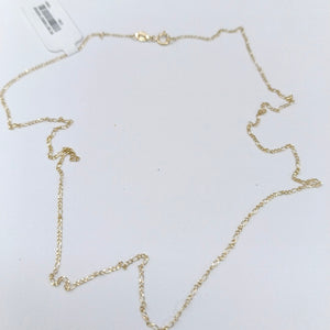 CADENAS TEJIDO 3X1 ORO 10K 55 CM 1.4 GR (NUEVO)